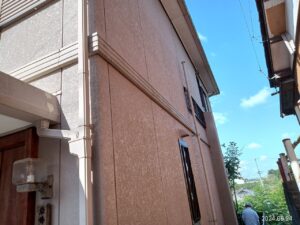 美濃加茂市下米田町小山、外壁塗装の現場調査
