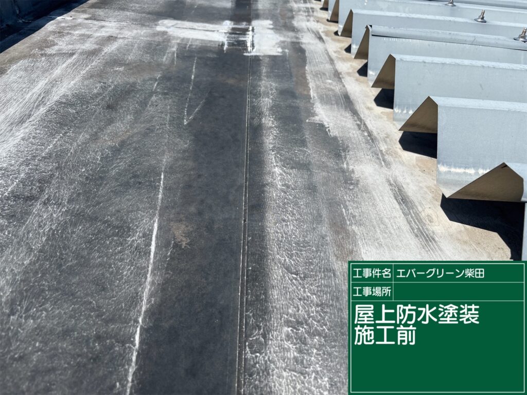 可児市下恵土 屋上の施工前