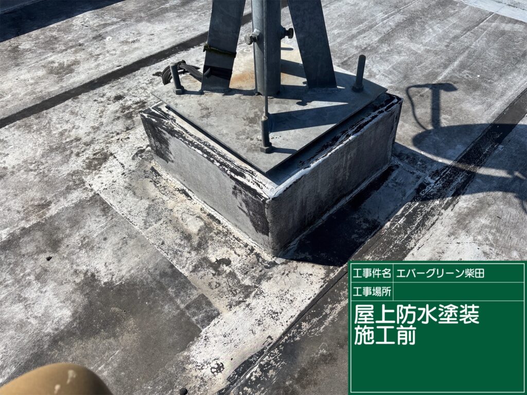 可児市下恵土 屋上の施工前
